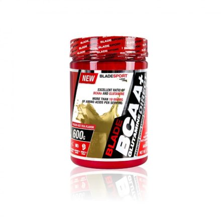 Blade Bcaa + Glutamin Direct Zero (elágazó láncú aminosavak hozzáadott glutaminnal, 600 g) Barackos ice tea