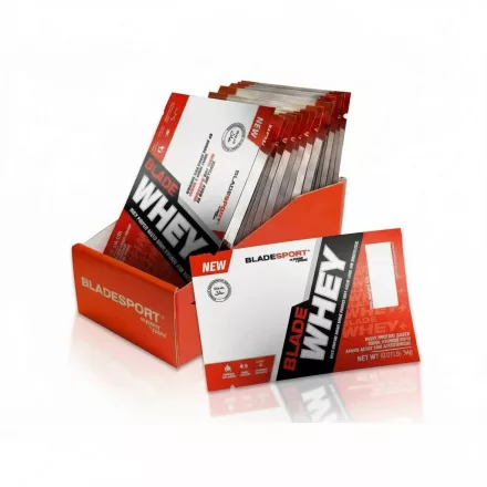 Blade Whey (20 x 30 g, fehérje koncentrátum és izolátum) Földimogyoróvaj-csoki