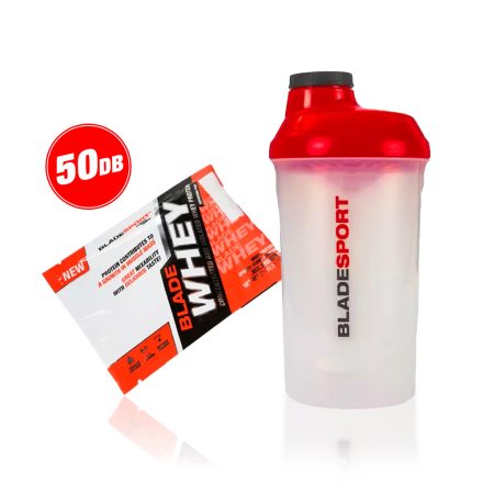 Blade Whey (30 g, fehérje koncentrátum és izolátum) 50 tasak + Shaker