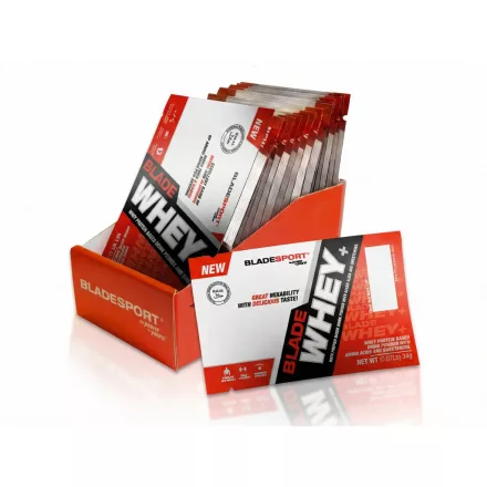 Blade Whey + (20x34 g, fehérje koncentrátum és izolátum) Banán Split